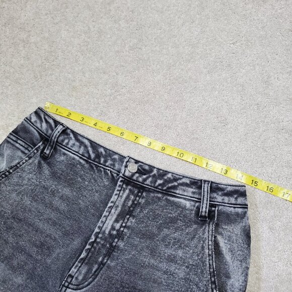 AFRM Fez Straight Leg Carpenter Jeans Hi-Rise Utility Acid Wash Women 28 x 30.5" - Picture 11 of 14